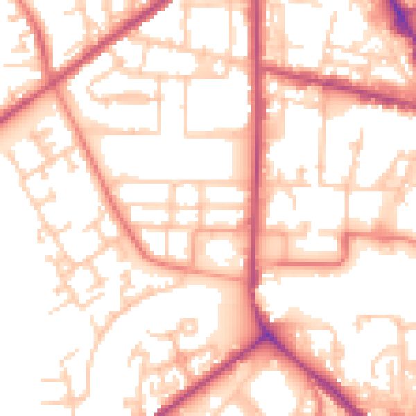 Daytime road noise heatmap for M7 1AX
