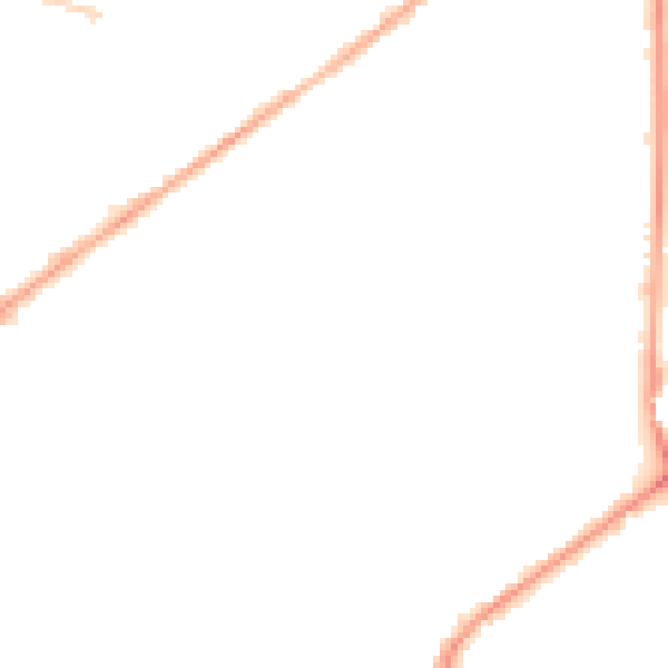 Night-time road noise heatmap for M7 1BB