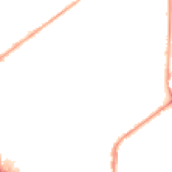 Night-time road noise heatmap for M7 1BE