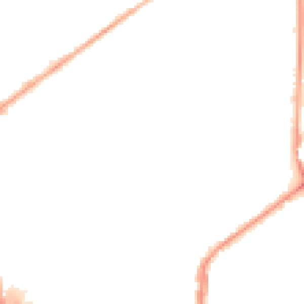 Night-time road noise heatmap for M7 1BF