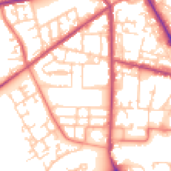 Daytime road noise heatmap for M7 1BS
