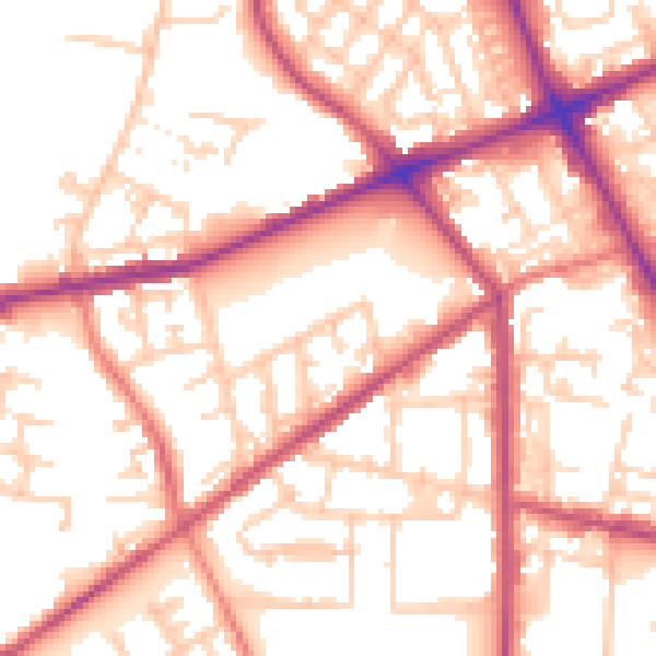 Daytime road noise heatmap for M7 1LT