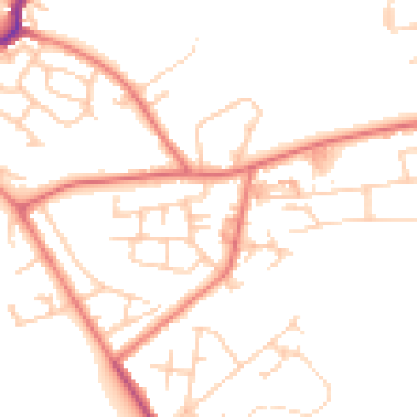 Daytime road noise heatmap for M7 3DH