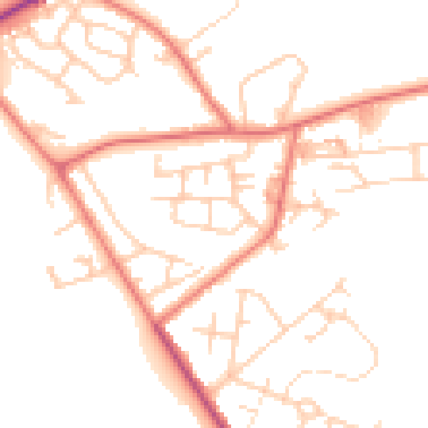 Daytime road noise heatmap for M7 3DR