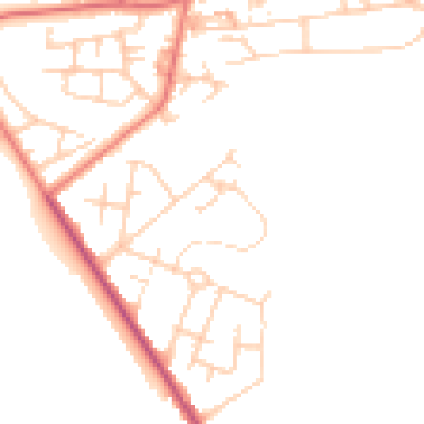 Daytime road noise heatmap for M7 3EA