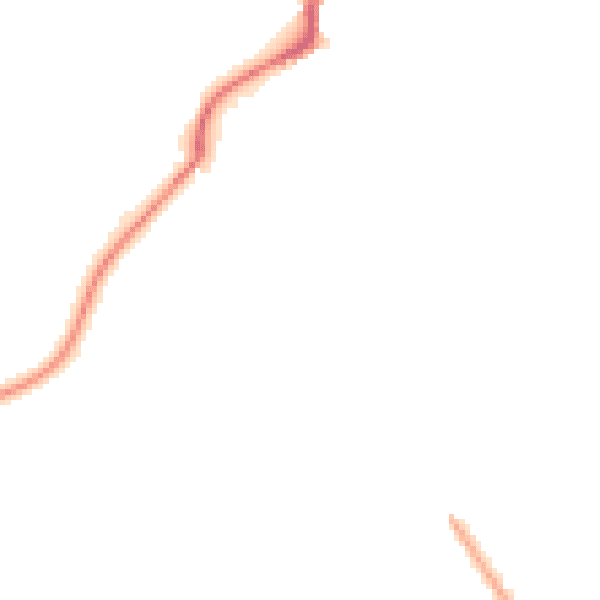 Night-time road noise heatmap for M7 3NT