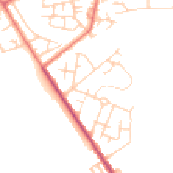 Daytime road noise heatmap for M7 3RA