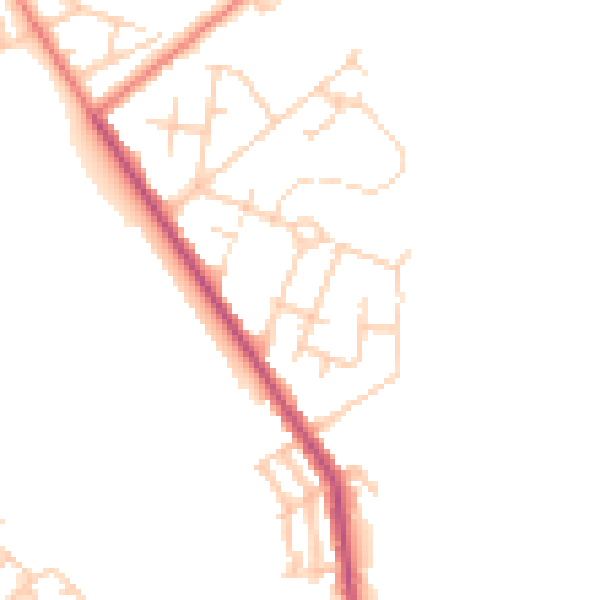 Daytime road noise heatmap for M7 3RW