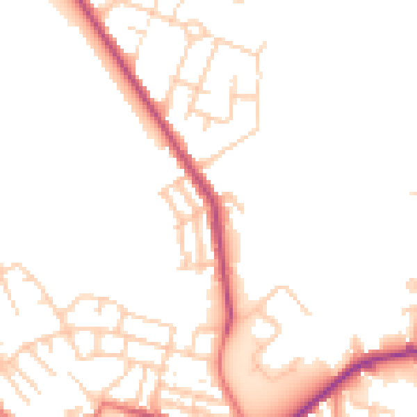 Daytime road noise heatmap for M7 3SB
