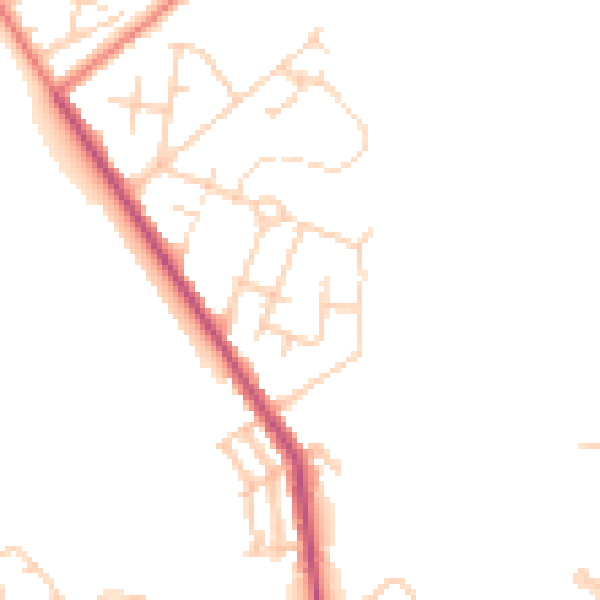 Daytime road noise heatmap for M7 3SG