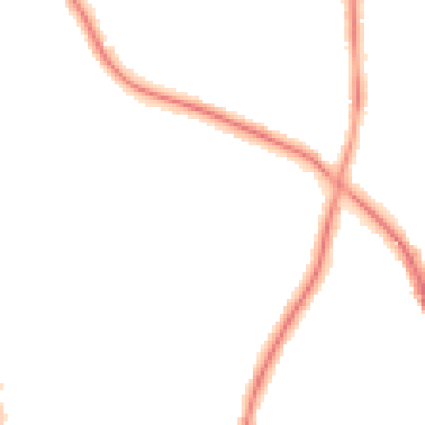 Night-time road noise heatmap for M7 4JN