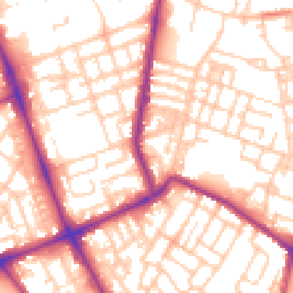Daytime road noise heatmap for M7 4RD