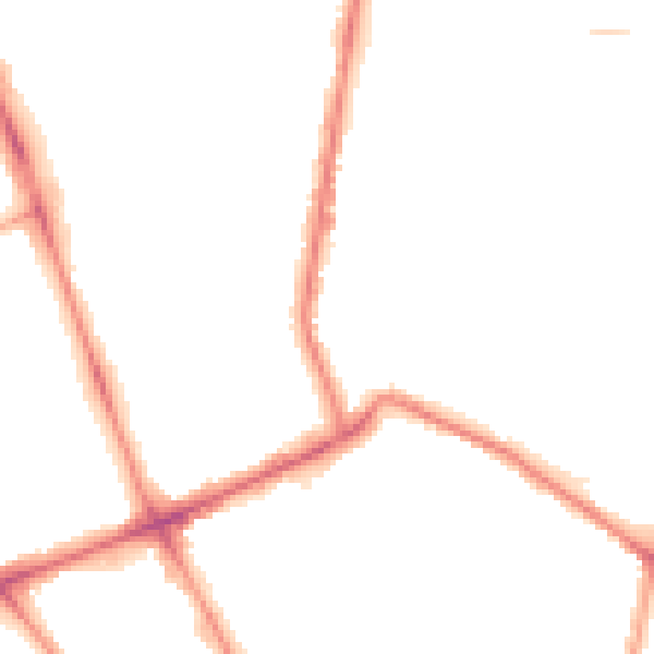 Night-time road noise heatmap for M7 4RD