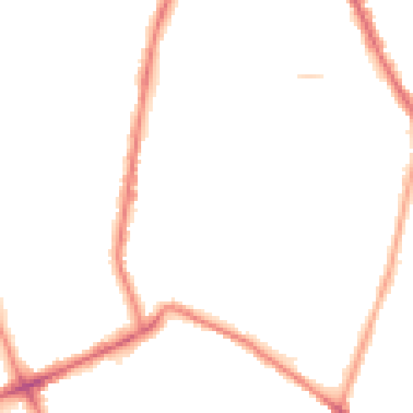 Night-time road noise heatmap for M7 4TN