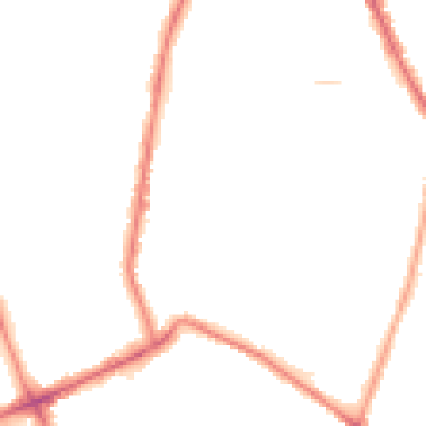 Night-time road noise heatmap for M7 4TW