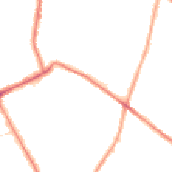 Night-time road noise heatmap for M7 4YG