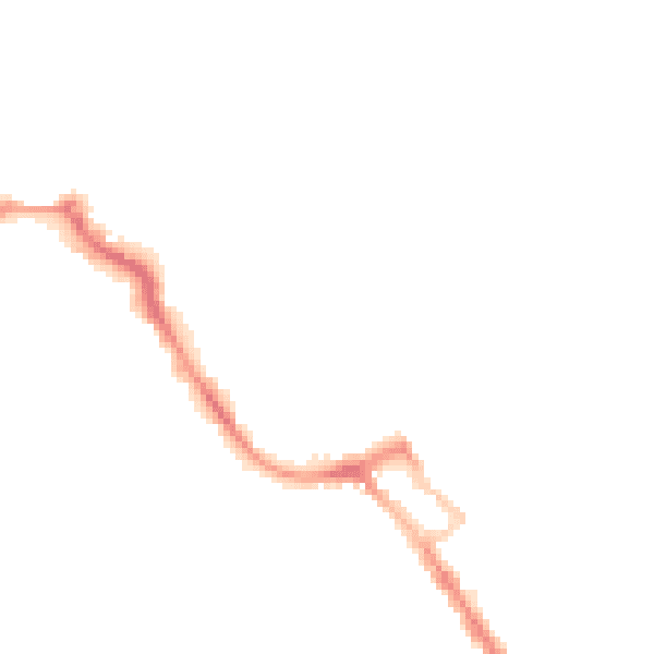 Night-time road noise heatmap for ME12 1AB
