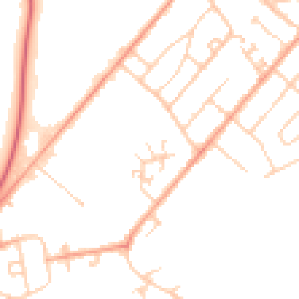 Daytime road noise heatmap for ME12 1BE