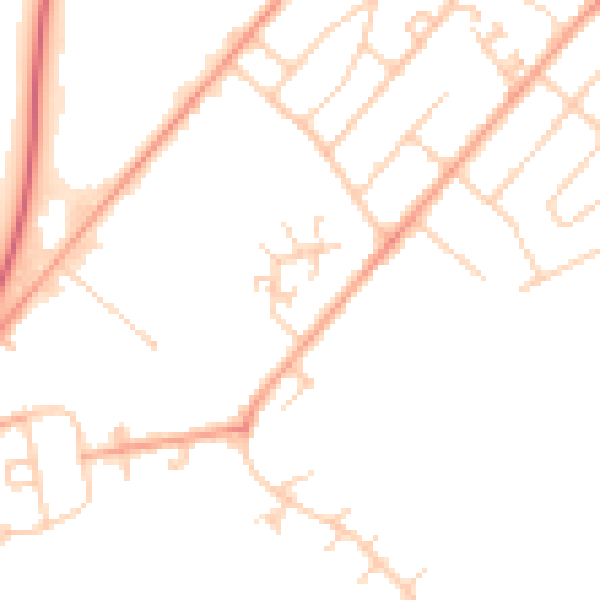 Daytime road noise heatmap for ME12 1BH