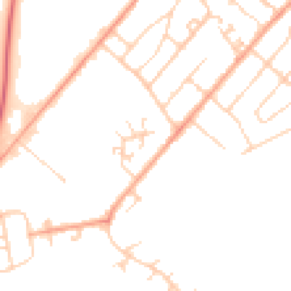 Daytime road noise heatmap for ME12 1BJ