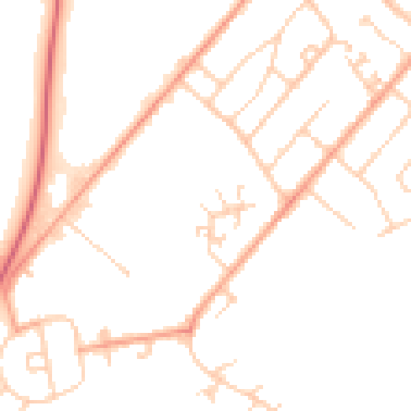 Daytime road noise heatmap for ME12 1BL