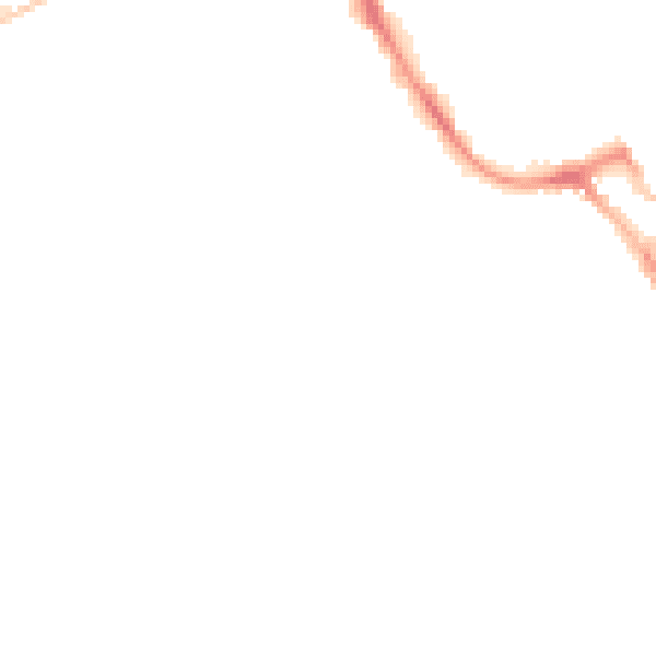 Night-time road noise heatmap for ME12 1DL