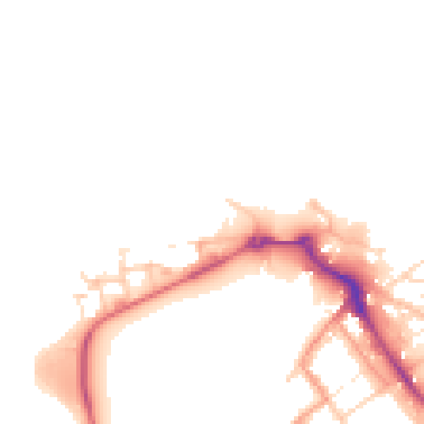 Daytime road noise heatmap for ME12 1ED