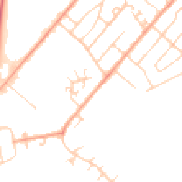 Daytime road noise heatmap for ME12 1EJ