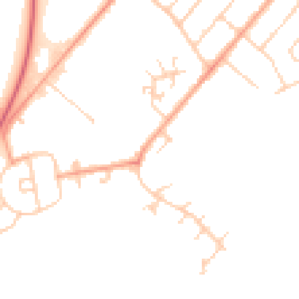 Daytime road noise heatmap for ME12 1ET