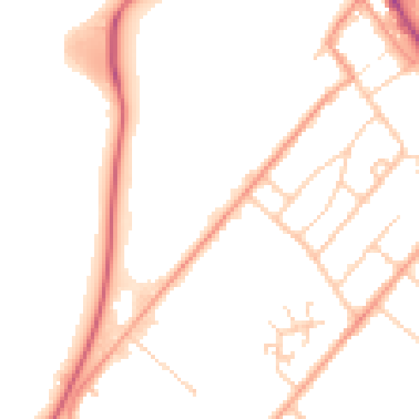 Daytime road noise heatmap for ME12 1HA