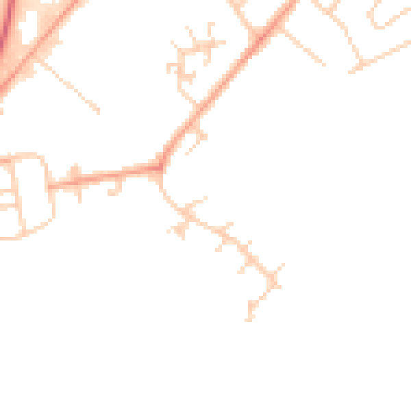 Daytime road noise heatmap for ME12 1HD