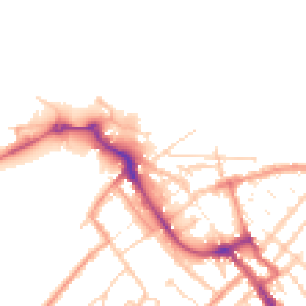 Daytime road noise heatmap for ME12 1RF