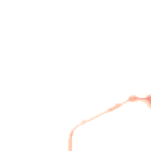 Night-time road noise heatmap for ME12 1RS