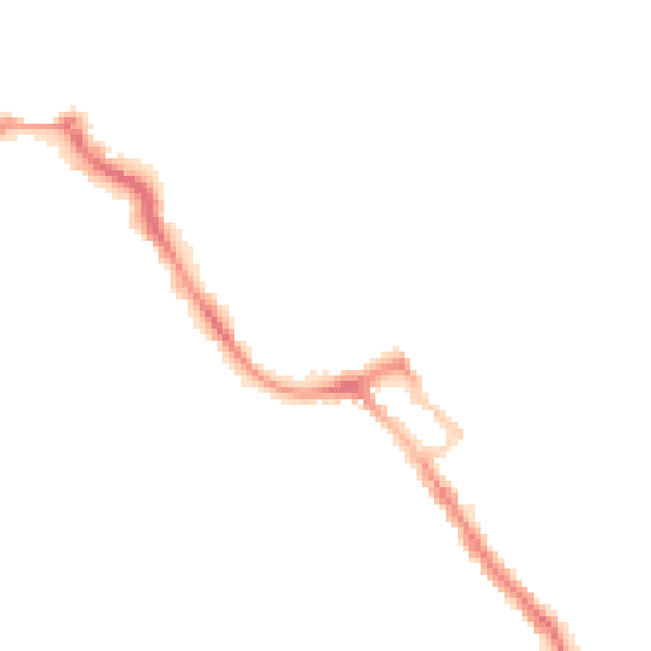 Night-time road noise heatmap for ME12 1UB