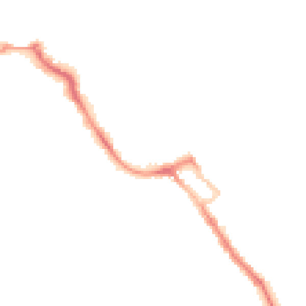 Night-time road noise heatmap for ME12 1UD