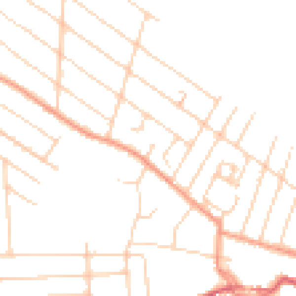 Daytime road noise heatmap for ME12 2RE