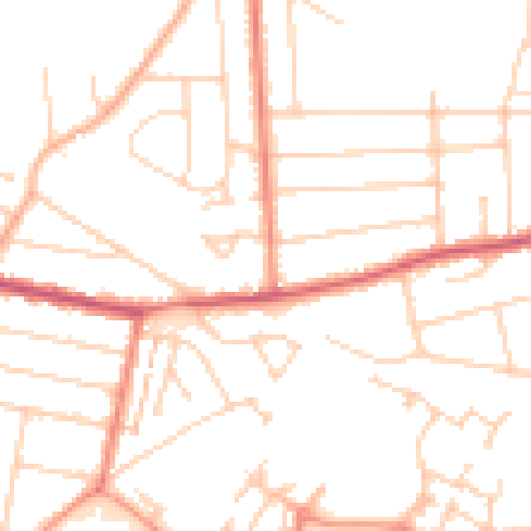 Daytime road noise heatmap for ME12 2RW