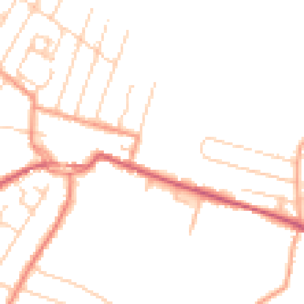 Daytime road noise heatmap for ME12 2SW