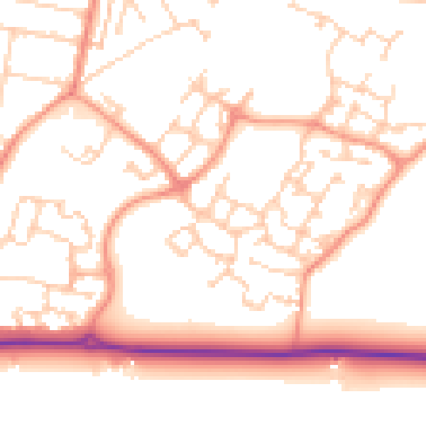 Daytime road noise heatmap for ME12 3FF