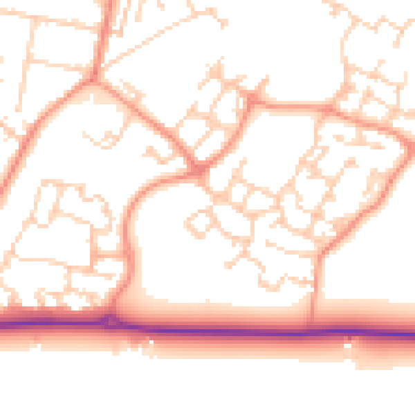 Daytime road noise heatmap for ME12 3GB