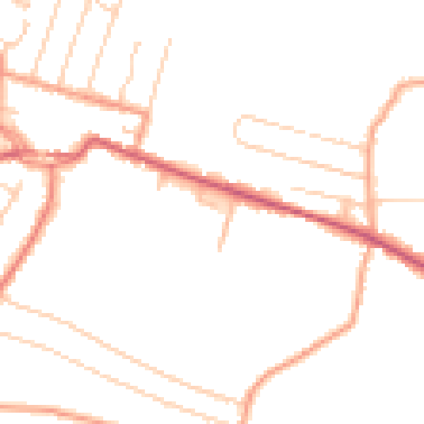 Daytime road noise heatmap for ME12 3RG