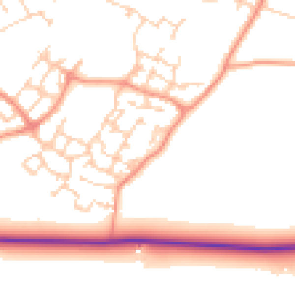 Daytime road noise heatmap for ME12 3RU