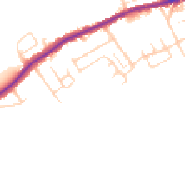 Daytime road noise heatmap for ME12 3UW