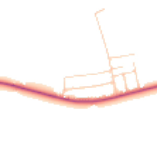Daytime road noise heatmap for ME12 4AJ