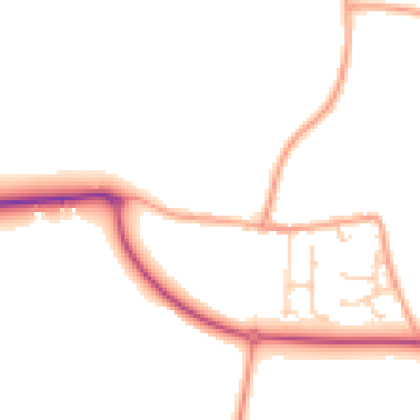 Daytime road noise heatmap for ME12 4DF