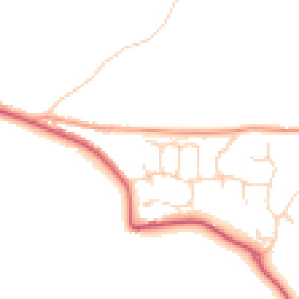 Daytime road noise heatmap for ME12 4EG