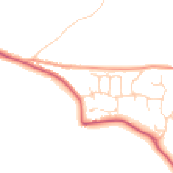 Daytime road noise heatmap for ME12 4EL