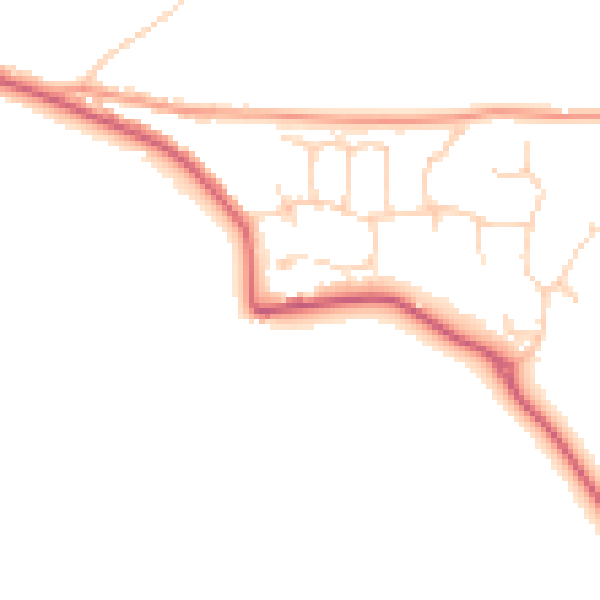 Daytime road noise heatmap for ME12 4HP