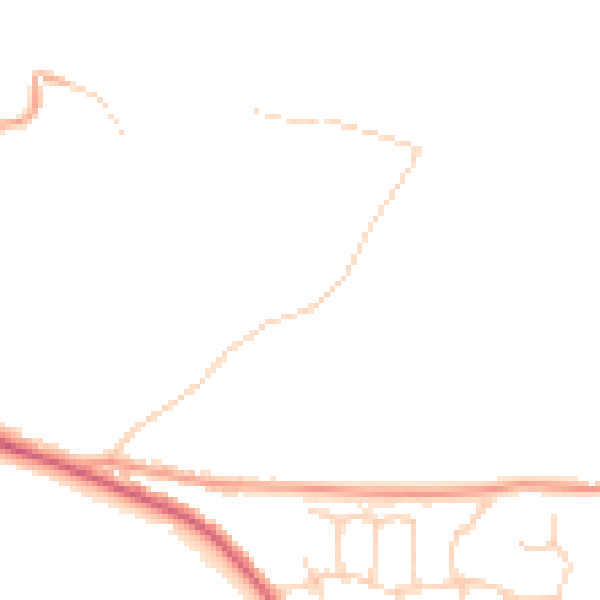 Daytime road noise heatmap for ME12 4JA