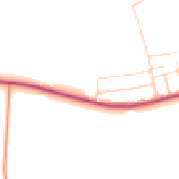 Daytime road noise heatmap for ME12 4JZ
